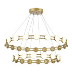 SL6610.203.36 Светильник подвесной ST-Luce золотистый/белый LED 1*70W 4000K MONRO