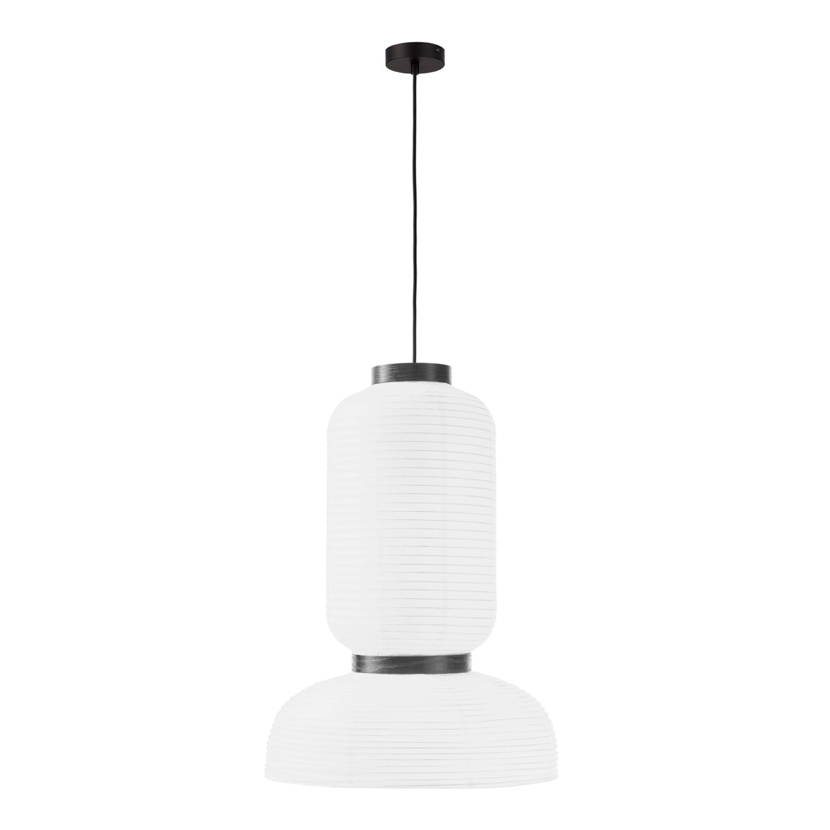 SLE6021-503-02 Светильник подвесной черный/белый D350*H500mm E27 2*60W LYKKE — изображение 1