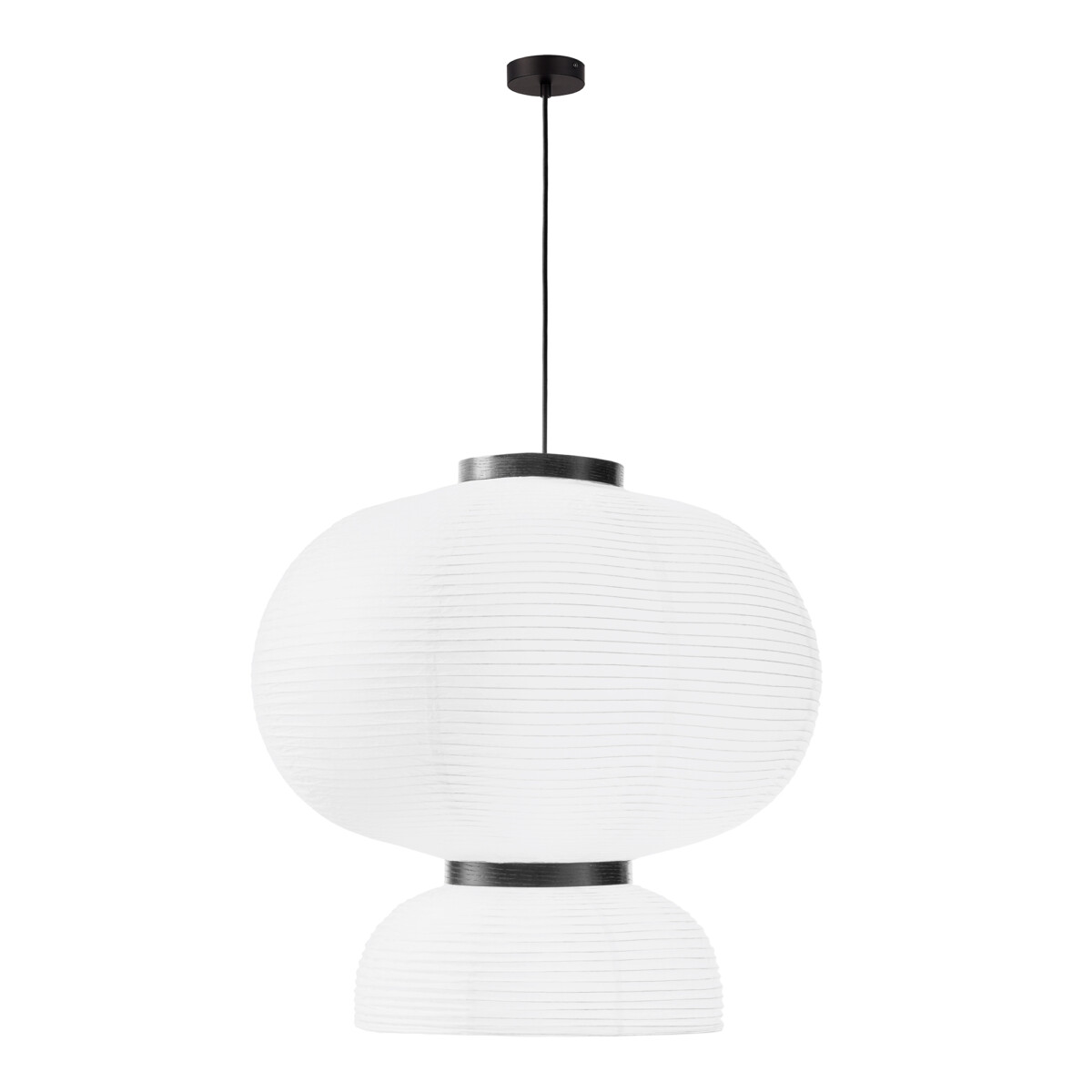 SLE6021-513-02 Светильник подвесной черный/белый D450*H480mm E27 2*60W LYKKE — изображение 1