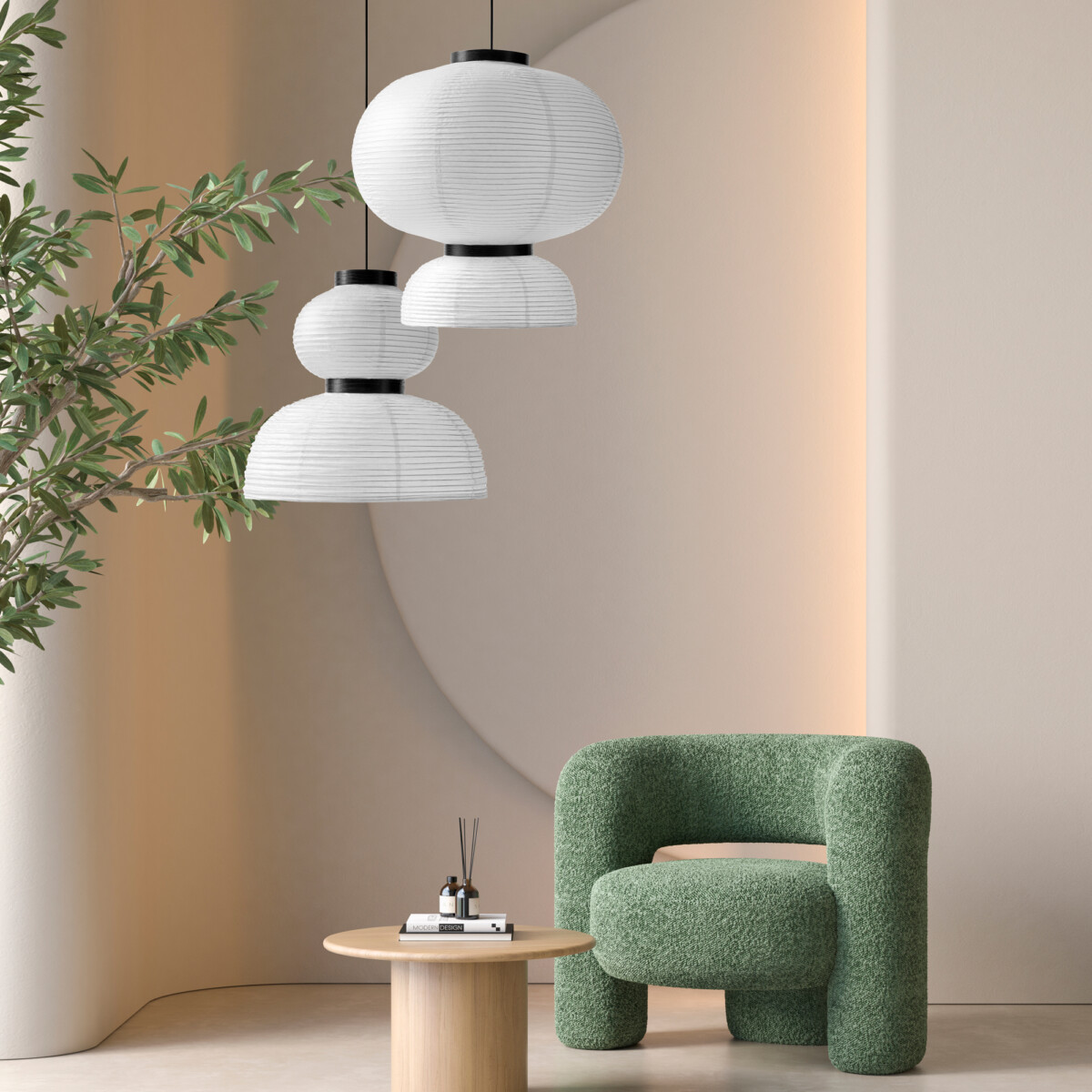 SLE6021-513-02 Светильник подвесной черный/белый D450*H480mm E27 2*60W LYKKE — изображение 2