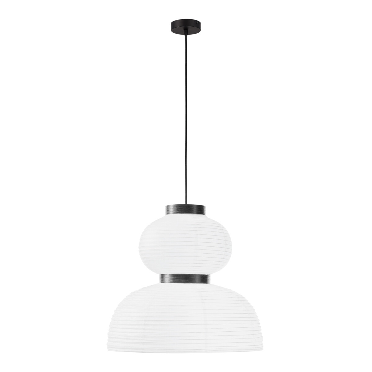 SLE6021-523-02 Светильник подвесной черный/белый D400*H380mm E27 2*60W LYKKE — изображение 1