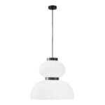 SLE6021-523-02 Светильник подвесной черный/белый D400*H380mm E27 2*60W LYKKE