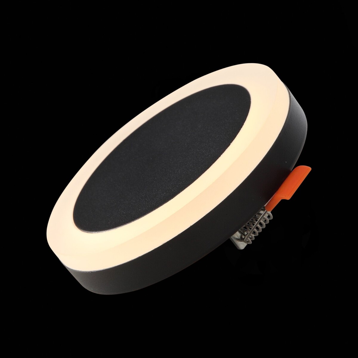 ST104.402.06_01B ST104.402.06 Светильник встраиваемый Черный LED 1*6W 3000K 468Lm Ra>80 120° IP20 D110xH20 170-240V Встраиваемые светильники — изображение 1