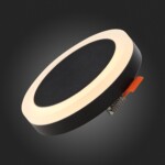 ST104.402.06 Светильник встраиваемый Черный LED 1*6W 3000K 468Lm Ra>80 120° IP20 D110xH20 170-240V Встраиваемые светильники — изображение 2
