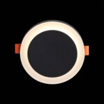 ST104.402.06 Светильник встраиваемый Черный LED 1*6W 3000K 468Lm Ra>80 120° IP20 D110xH20 170-240V Встраиваемые светильники — изображение 4