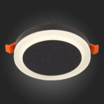 ST104.442.06 Светильник встраиваемый Черный LED 1*6W 4000K 468Lm Ra>80 120° IP20 D110xH20 170-240V Встраиваемые светильники — изображение 2