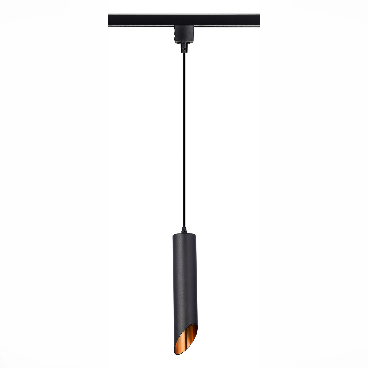 ST152.406.01 Светильник трековый Черный GU10 1*50W IP20 D60xH300 220V Без ламп BASE — изображение 4