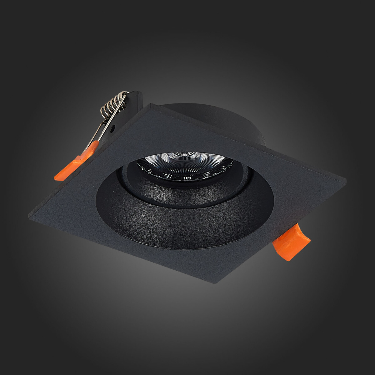 ST208.418.01 Св-к встр. Черный GU10 1*50W  L94xW94xH40 220V Без ламп Встраиваемые светильники — изображение 5