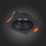 ST208.418.01 Св-к встр. Черный GU10 1*50W  L94xW94xH40 220V Без ламп Встраиваемые светильники — изображение 5