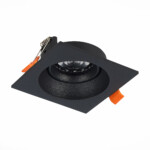 ST208.418.01 Св-к встр. Черный GU10 1*50W  L94xW94xH40 220V Без ламп Встраиваемые светильники — изображение 6