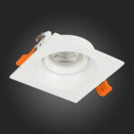 ST208.518.01 Св-к встр. Белый GU10 1*50W  L94xW94xH40 220V Без ламп Встраиваемые светильники — изображение 5