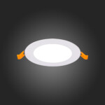 ST209.538.06 Св-к встр. Белый LED 1*6W 3000K 330Lm Ra80 110° IP20 D120xH8 90-265V Встраиваемые светильники — изображение 2