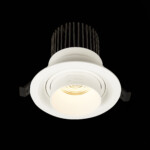 ST701.538.12 Св-к встр. Zoom Белый LED 1*12W 3000K 960Lm Ra90 15°-60° IP20 D115xH95 170-240V Встраиваемые светильники — изображение 4