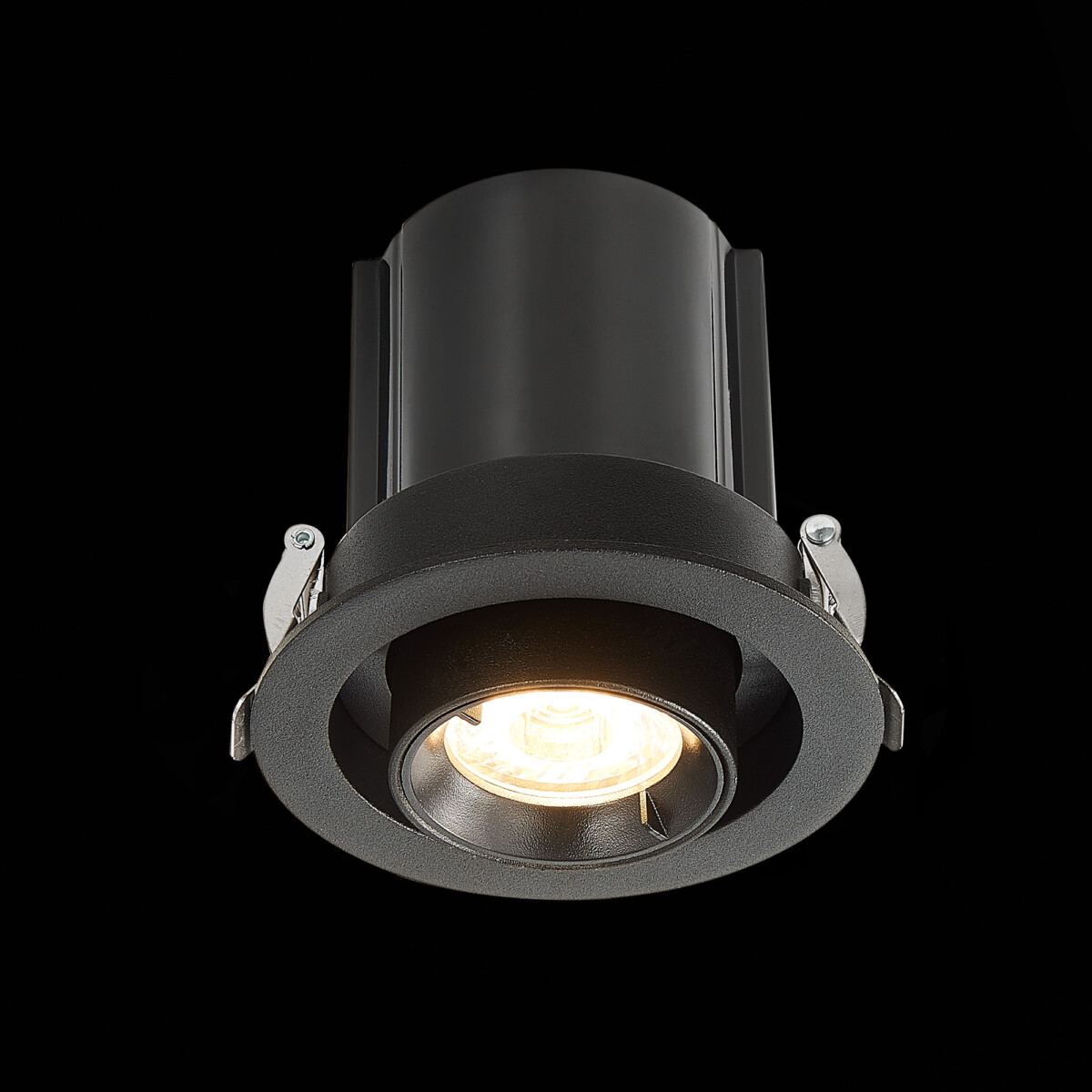 ST702.338.12 Св-к встр. Черный LED 1*12W 3000K 900Lm Ra80 24° IP20 D90xH92 180-240V Встраиваемые светильники — изображение 4