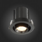 ST702.338.12 Св-к встр. Черный LED 1*12W 3000K 900Lm Ra80 24° IP20 D90xH92 180-240V Встраиваемые светильники — изображение 5