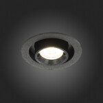 ST702.348.12 Св-к встр. Черный LED 1*12W 4000K 900Lm Ra80 24° IP20 D90xH92 180-240V Встраиваемые светильники — изображение 2