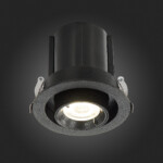 ST702.348.12 Св-к встр. Черный LED 1*12W 4000K 900Lm Ra80 24° IP20 D90xH92 180-240V Встраиваемые светильники — изображение 5