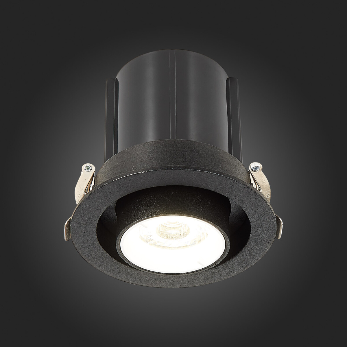 ST702.438.12 Св-к встр. Черный LED 1*12W 3000K 900Lm Ra80 24° IP20 D90xH92 180-240V Встраиваемые светильники — изображение 5
