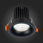 ST703.438.10 Св-к встр. Черный LED 1*10W 3000K 900Lm Ra>90 38° IP20 D85xH75 170-240V Встраиваемые светильники — изображение 2