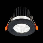 ST704.438.10 Св-к встр. Черный LED 1*10W 3000K 900Lm Ra>90 38° IP20 D80xH60 170-240V Встраиваемые светильники