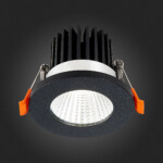 ST704.438.10 Св-к встр. Черный LED 1*10W 3000K 900Lm Ra>90 38° IP20 D80xH60 170-240V Встраиваемые светильники — изображение 2