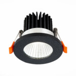 ST704.438.10 Св-к встр. Черный LED 1*10W 3000K 900Lm Ra>90 38° IP20 D80xH60 170-240V Встраиваемые светильники — изображение 3