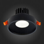 ST751.438.10 Св-к встр. Черный LED 1*10W 3000K 750Lm Ra>90 38° IP20 D100xH75 170-240V Встраиваемые светильники — изображение 2