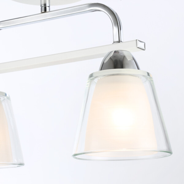 TR303229/2 WH/CH/CL/FR белый/хром/прозрачный/белый матовый E27*2 max 60W 340*120*250