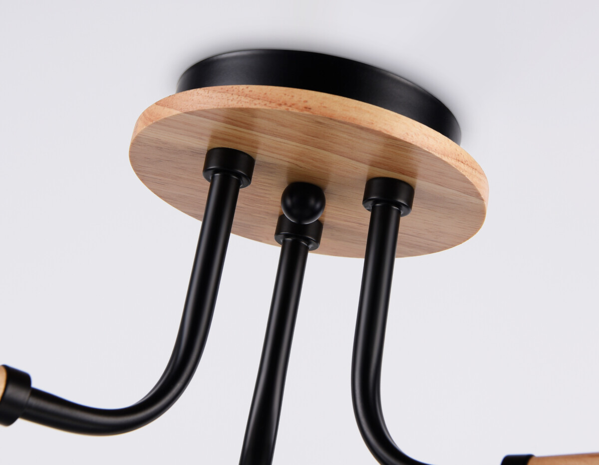 TR4731/3 BK/LWD черный/светлое дерево E27/3 max 40W D610*270 — изображение 2