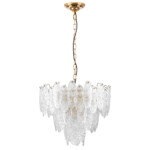 799092 Люстра RETRO 9х8W (led) E14 ЗОЛОТО/ПРОЗРАЧНЫЙ