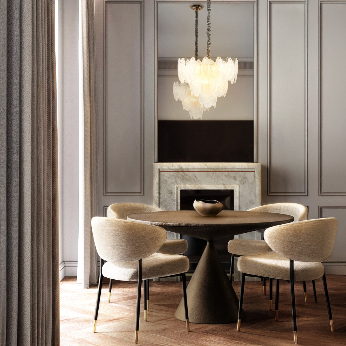 799092 Люстра RETRO 9х8W (led) E14 ЗОЛОТО/ПРОЗРАЧНЫЙ — изображение 14