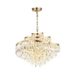 5073/12 HALL (В 2-х КОРОБКАХ) ODL24 605 золото/прозрачный/металл/хрусталь Люстра E14 12*40W WAYTA