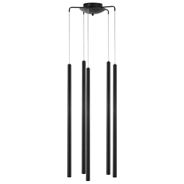 L5T747347 Люстра TUBO LED 25W 1600LM 25G ЧЕРНЫЙ 4000K (574727+747347 (5шт)