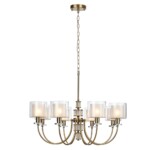 5088/8 CLASSIC ODL25 635 античная бронза/стекло Люстра E14 8*40W SAGA — изображение 3