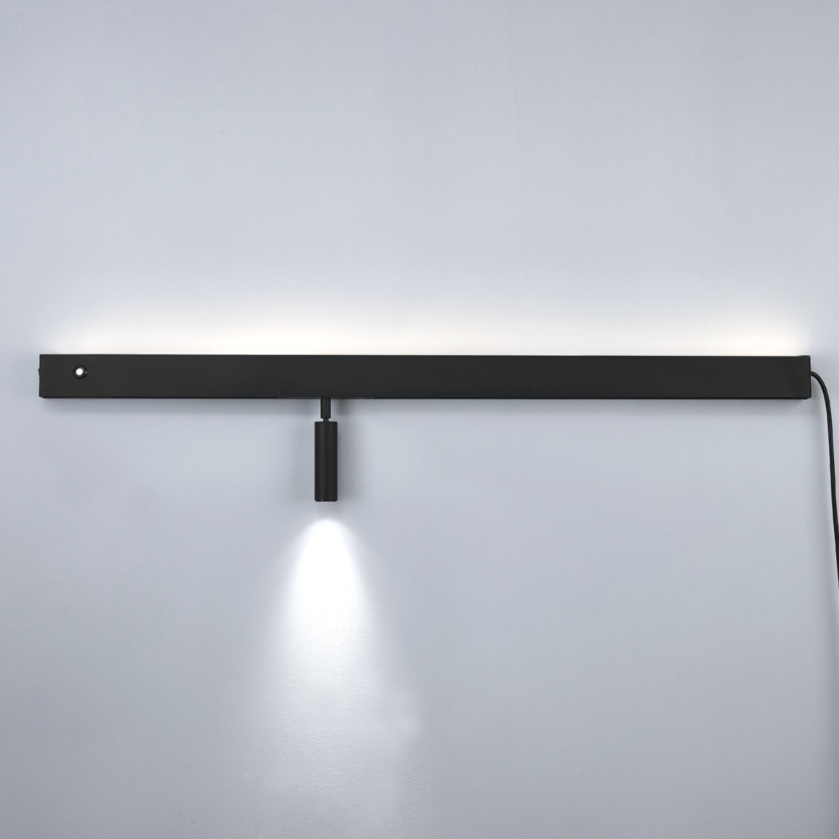 810647 Светильник настенный FIUME SPOT 230V LED 5W(Back light) 130LM 100G+7W(Spot light) 460LM 24G ЧЕРНЫЙ 4000K — изображение 8