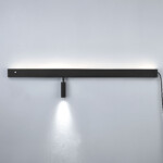 810647 Светильник настенный FIUME SPOT 230V LED 5W(Back light) 130LM 100G+7W(Spot light) 460LM 24G ЧЕРНЫЙ 4000K — изображение 8