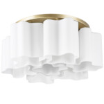 802073 Люстра NUBI 7х40W E27 ШАМПАНЬ/БЕЛЫЙ