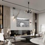 5459/4WL L-VISION ODL_EX26 041 черный глянцевый/прозрачн./металл/стекло Настенный светильник LED 4W 3000K 145Лм KOLOS — изображение 2