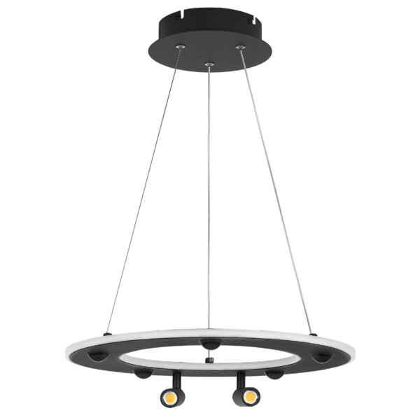 740447 Люстра DIVE LED 60W 3200LM G ЧЕРНЫЙ 3000/4000/6000K