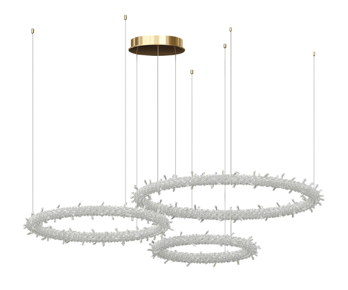 07875-80+60+40P,36(3000K) Люстра Лиам латунь — изображение 1