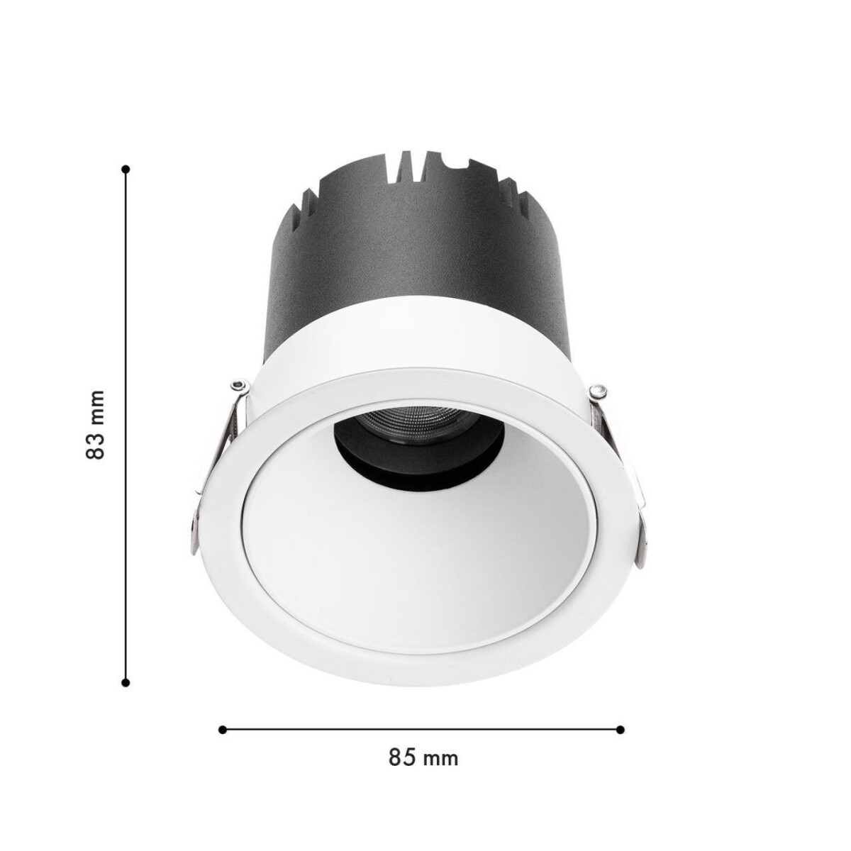 4784-1C, врезной светильник, D85xH83, cutout:D75, LEDx9W,585LM, 3000/4000/6000K, CRI>90, beam angle:45, included — изображение 3