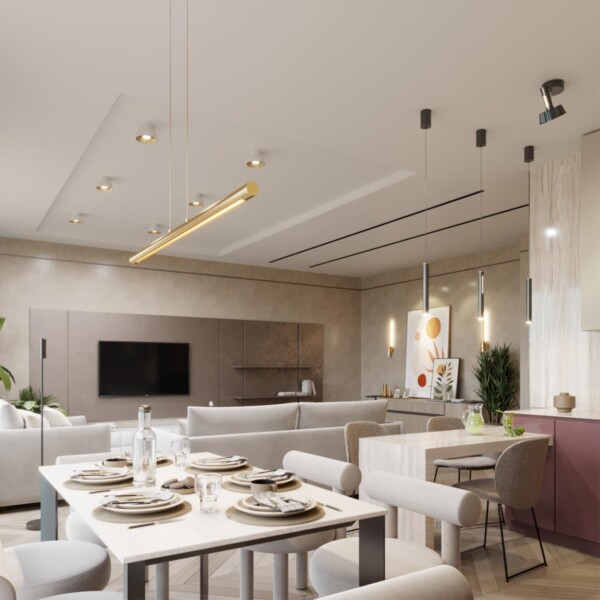 6644/45L HIGHTECH ODL24 303 античная бронза/металл/акрил Подвесной светильник IP20 LED 49W 3000K 220V MALI