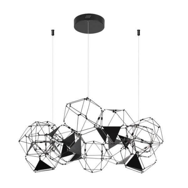 5087/56L L-VISION ODL25 293 черный хром/металл Люстра LED 56W 4000K 3360Лм TRELLIS