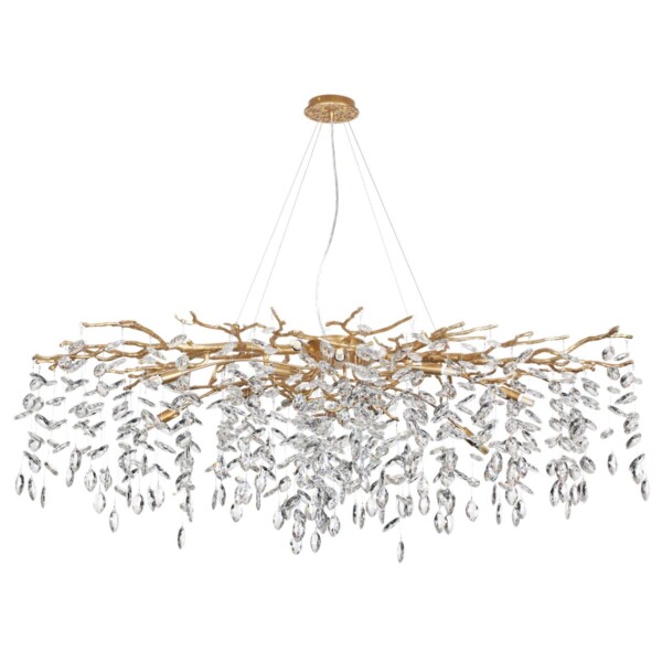 4969/14 HALL ODL24 613 античн.бронза/алюмин./хрусталь Люстра G9 14*40W DELICA