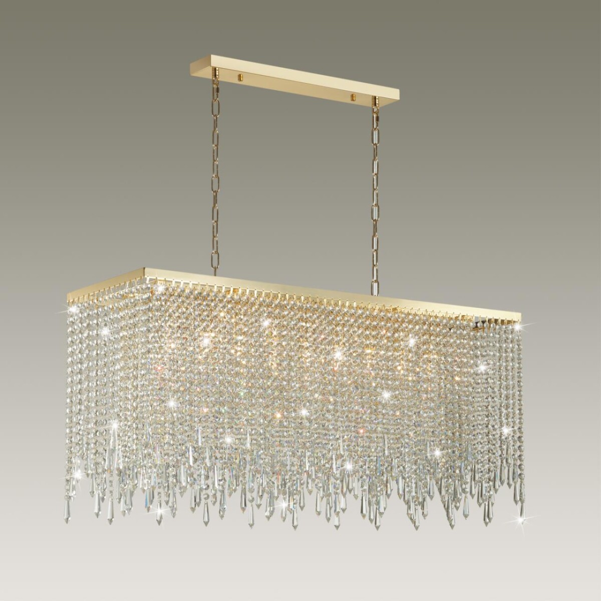 5028/9A MODERN ODL23 619 золотой/прозрачный металл/хрусталь Люстра E14 9*40W CHOKKA — изображение 3