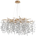 4969/12 HALL ODL24 613 античн.бронза/алюмин./хрусталь Люстра G9 12*40W DELICA