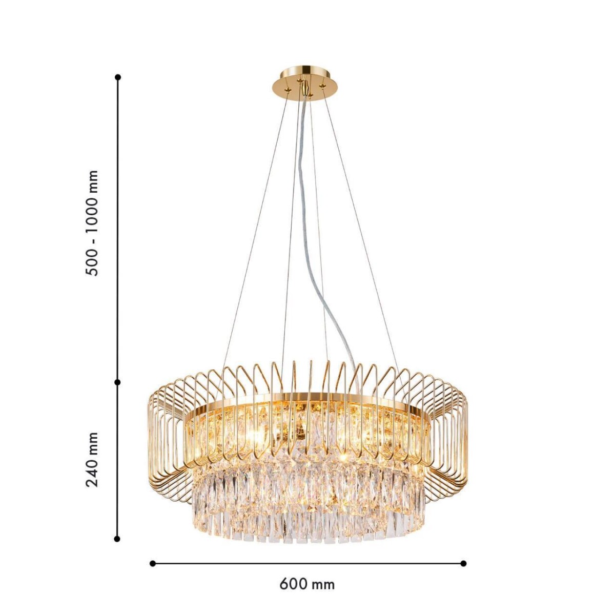 4779-6P, подвесная люстра, D600xH800/1300, 6xE14x40W, excluded — изображение 3