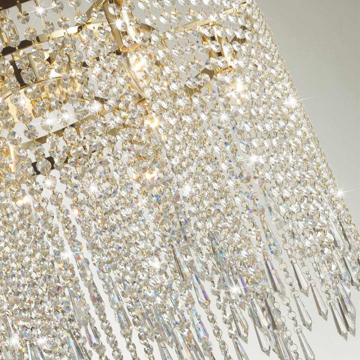 5028/9 MODERN ODL23 619 золотой/прозрачный металл/хрусталь Люстра E14 9*40W CHOKKA — изображение 4