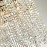 5028/9 MODERN ODL23 619 золотой/прозрачный металл/хрусталь Люстра E14 9*40W CHOKKA — изображение 4