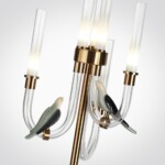 5431/12FL L-VISION ODL_EX25 095 золотой(под латунь)/белый градиент/беж./зеленый/ металл/стекло/керамика Торшер LED 12W 4000K LARK — изображение 5